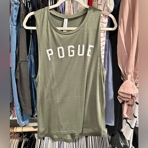 POGUE olive green tank good condition Medium